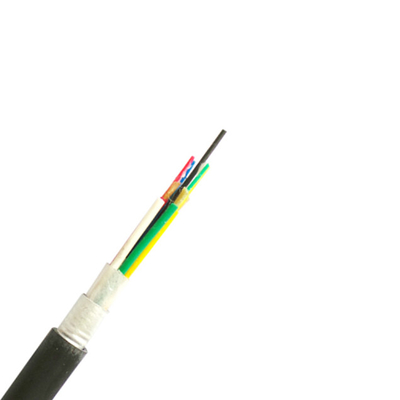 Cables de descenso impermeables de alta resistencia de Ftth de la fibra óptica de Dual Core de la coleta de GYBJA
