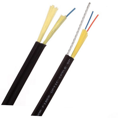 Cable de descenso del solo modo FRP KFRP FTTH de G652D G655 G657A