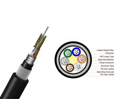 GYTA33 submarino 24 48 cable de fribra óptica directo del entierro de 72 bases