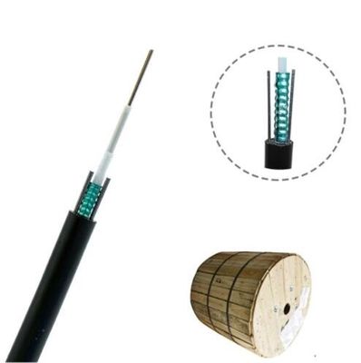 Cable de fribra óptica acorazado del uni-tubo de fibra óptica aéreo al aire libre del cable del solo modo GYXTW