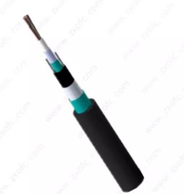 Uni tubo GYXTW 6 24 modos de la base acorazada del cable de fribra óptica 12 de la base solos