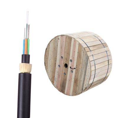 La base el 100m del solo modo 12 atraviesa el cable de fribra óptica aéreo de ADSS
