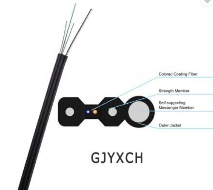 Cordón de remiendo de la fibra óptica del solo modo GJXFH GJXH FTTH