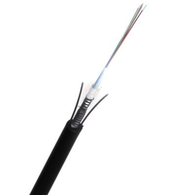 12 cable de fribra óptica unimodal al aire libre de la base GYXTW