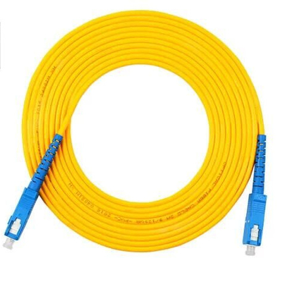 Cordón de remiendo óptico acorazado 0.9m m del metal flexible de FTTH con el conector del SC/del LC/de FC