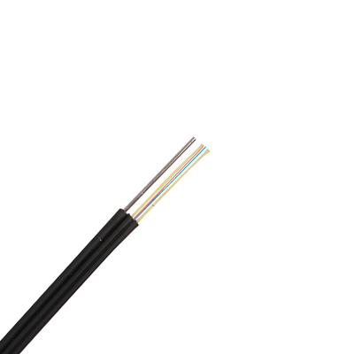 Base plana del cable de descenso del alambre de metal OM3 FTTH 2 para la telecomunicación