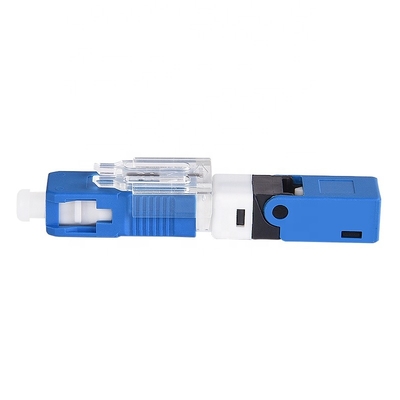 Modo del conector rápido rápido del conector del SC/de APC SM de la fibra óptica de FTTH solo