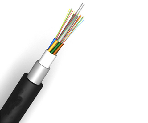 El conducto óptico acorazado al aire libre del cable GYTA de la fibra enterró 24 32 48 84 96 144 288 corazones