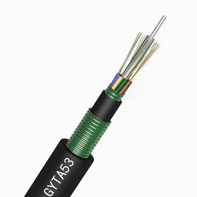 Cinta de acero enterrada Direct 12 acorazados precio del cable de fribra óptica de 96 bases por el metro GYTA53