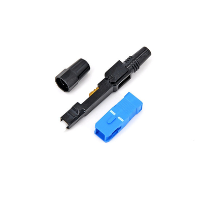 Conector rápido de la fibra óptica del SC APC UPC de la asamblea del campo rápido del conector del SC