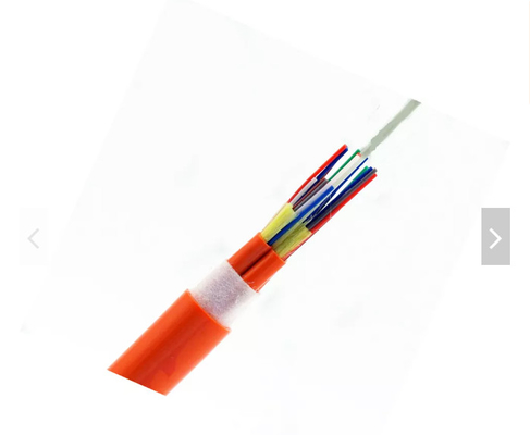 Cable de fibra óptica interior multi tensado 0.9m m del modo GJFJV G652d del almacenador intermediario OM4/OM3