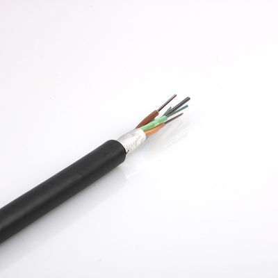 Cable de fribra óptica de alta resistencia de la base GYTS FOC de la estructura compacta 12 48