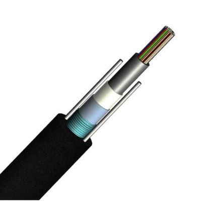 cable de fribra óptica flojo del tubo GYXTW G652d de los 2km