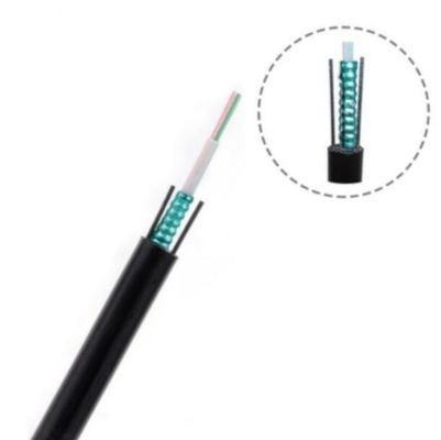 Cable de fribra óptica acorazado del solo modo del Uni-tubo de GYXTW