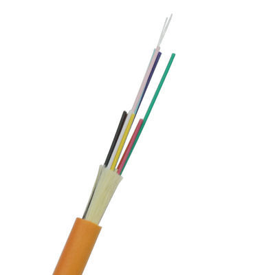 cable de fribra óptica interior flojo de la base Om3 del tubo 8 de 0.9m m