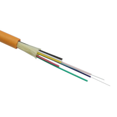 cable de fribra óptica interior flojo de la base Om3 del tubo 8 de 0.9m m