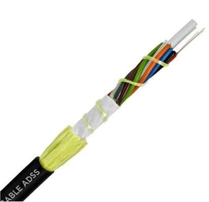 Cable de fribra óptica al aire libre del tubo GYXTW 4 de la base 8 de la base acorazada de centro de la base 12