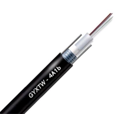 Cable óptico con varios modos de funcionamiento al aire libre acorazado de 4 bases de GYXTW 4A1B