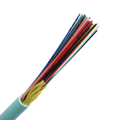 Almacenador intermediario apretado Aqua Fiber Optic Cable de la distribución de GJFJV-X milímetro OM3