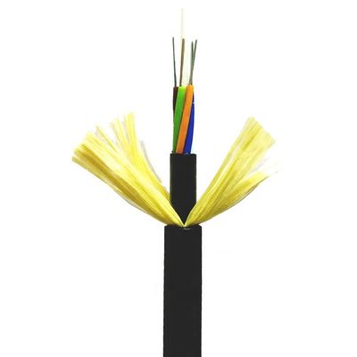 Cable de fribra óptica dieléctrico aéreo doble de la base ADSS de la chaqueta OS1 OS2 48