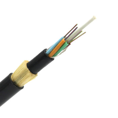 los 80m el 100m el 120m 4 cable de fribra óptica al aire libre de la ayuda ADSS del uno mismo de la base