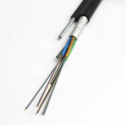 Cuadro autosuficiente 8 cable de base de GYXTC8S 12 de descenso aéreo de la fibra óptica