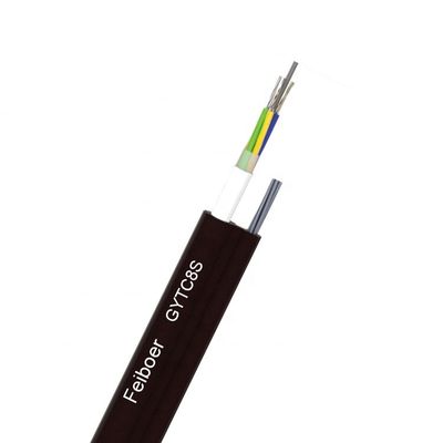 Cuadro autosuficiente 8 cable de base de GYXTC8S 12 de descenso aéreo de la fibra óptica