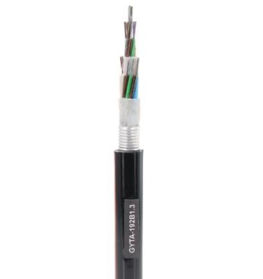 Cable de fribra óptica de alta resistencia de alta calidad del entierro del cable de fribra óptica de GYTA