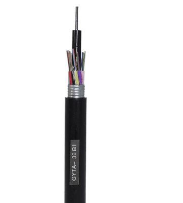 Cable de fribra óptica al aire libre acorazado del entierro directo de G657a GYTA