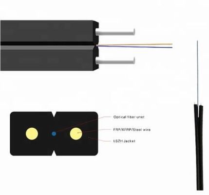 Cable de fribra óptica de acero unimodal del miembro de fuerza de FTTH FRPKFRP