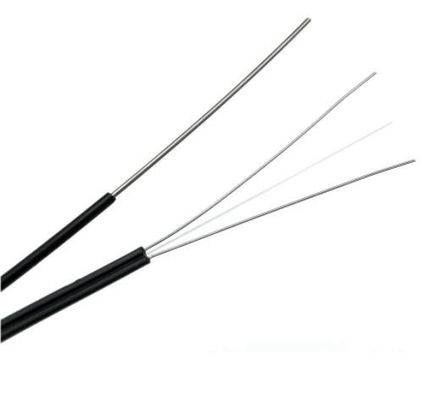 Cable de descenso de fibra óptica de la base FTTH de GJYXCH-1B6 G657A2 1 con el mensajero