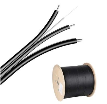 Mensajero de acero autosuficiente Wire FRP G657 4 1 2 cable de descenso de la base FTTH