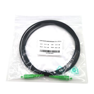 Cordón de remiendo de la fibra óptica de 3M del solo modo del Sc G657B3 APC de FTTH 3.5m m