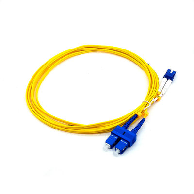 SC a una cara APC de G652D 2.0m m el 1m al cordón de remiendo de la fibra óptica del SC UPC