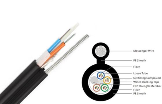 Cuadro aéreo autosuficiente no metálico 8 cable de fribra óptica de GYFTC8Y
