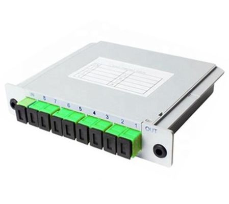 Divisor del PLC de la fibra óptica del UPC de la PC del SC APC del acoplador del ABS 1*8