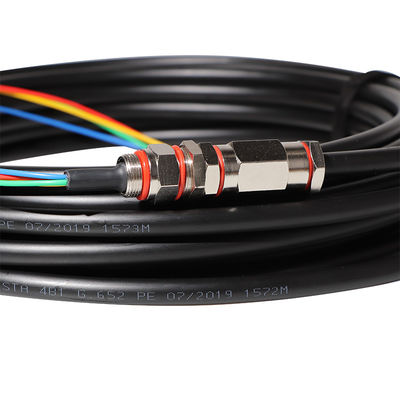 4 pre terminados quitan el corazón a la coleta impermeable del cable de fribra óptica de FOC