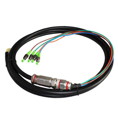 4 pre terminados quitan el corazón a la coleta impermeable del cable de fribra óptica de FOC