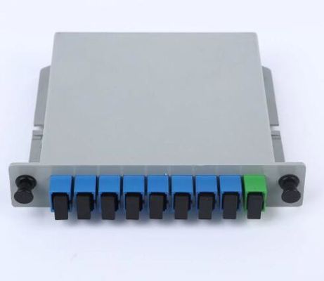 Divisor del PLC de la fibra óptica de 1*8 SCUPC APC con el tipo del parte movible