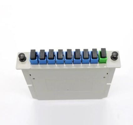 Divisor del PLC de la fibra óptica de 1*8 SCUPC APC con el tipo del parte movible