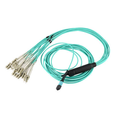 Fanout MPO de 12 24 corazones al cable del Fanout del cable MPO del desbloqueo del LC