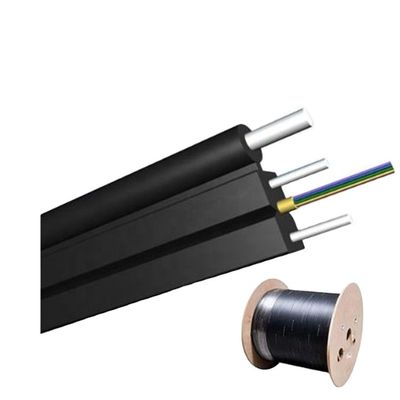 Cable de fribra óptica plano al aire libre interior de la base FTTH de GJYXFCH 2