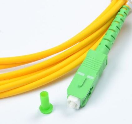 SC/APC al cable de fribra óptica a una cara del solo modo LSZH de SC/APC