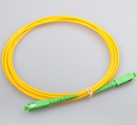 SC/APC al cable de fribra óptica a una cara del solo modo LSZH de SC/APC