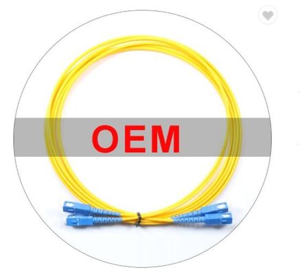 OM1 cordón de remiendo a una cara de la fibra óptica del duplex G652D 3M LSZH