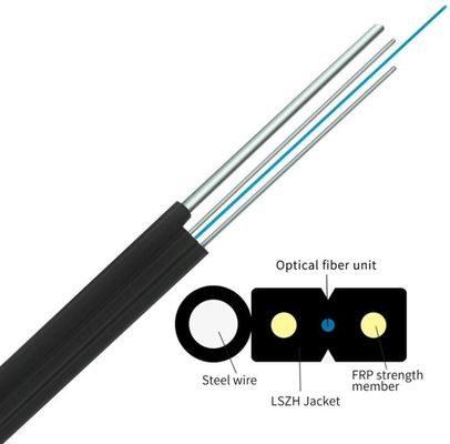 Cuadro aéreo autosuficiente 8 cable de fribra óptica interior de FTTH