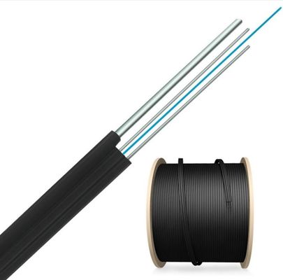 Cable de descenso interior de la fibra óptica de FTTH 2 4 6 8 12 16 24 bases con la chaqueta de LSZH
