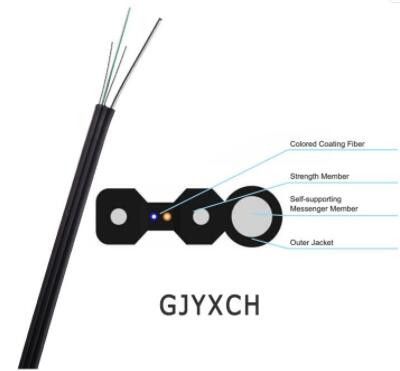 Cordón de remiendo de la fibra óptica del solo modo GJXFH GJXH FTTH