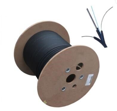 Cable de fribra óptica autosuficiente del descenso de la base SM FTTH de la base 2 de GJYXFCH 1