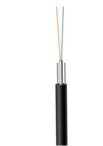 Cable de descenso interior bajo de la base FTTH de la envoltura KFRP GJXFH 8 del humo